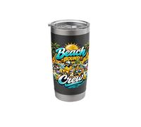 Beach Bound Crew - Funny Vacation Squad Team Stainless Steel Insulated Tumbler