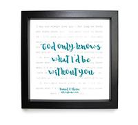 Beach Boys, God Only Knows - Song Words Print Framed & Personalised - Anniversary Valentine's Wedding Gift perfect for him, her, couple