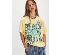 Beach Boys Wouldn't It Be Nice Tee by Daydreamer at Free People in Sunshine - female