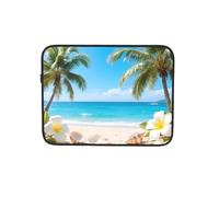 Beach Bright Blue Laptop Sleeve Case Notebook Computer Pouch Tablet Briefcase Carrying Bag for Work 17 Inch