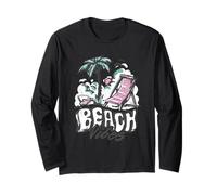 Beach by The Sea, Sandy Beach, Long Sleeve T-Shirt