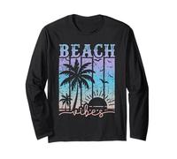 Beach by The Sea, Sandy Beach, Long Sleeve T-Shirt