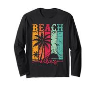 Beach by The Sea, Sandy Beach, Long Sleeve T-Shirt
