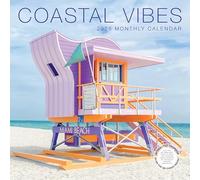 Beach Calendar 2026 | 12" x 24" Coastal Vibes Beaches Wall Calendar 12 Month | Marble City Press | Serene Sea, Coastal, Tropical, Boho Islands, Ocean Waves | 2026-2027 Calendar