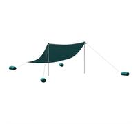 vidaXL Beach Canopy with Sand Anchors Beach Tent Sun Shelter Blue 304x300 cm