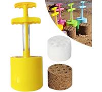 Beach Castle Honeycomb Mold-Like A Pro,Colorful Plastic Sand Castle Toys,Interactive Honeycomb Coal Shapes,Beach Summer Toys For Outdoor Interactive & Learning,Yellow