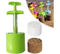 Beach Castle Honeycomb Mold-Like A Pro,Colorful Plastic Sand Castle Toys,Interactive Honeycomb Coal Shapes,Beach Summer Toys For Outdoor Interactive & Learning,Green