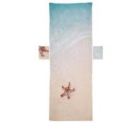 Beach Chair Cover - Relief For Hot Surfaces, Anti-Slip Fitted Pocket, 210x73cm Size,450g Light Weight, Quick Dry Microfibre Fibre For Sunbathing And Garden Patio