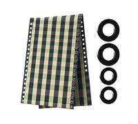 Beach Chair Replacement Fabric Kit - 160 X 43 Cm Nylon Mesh Cloth 4 Elastic Cords (2.2 m 1.4 m) for Outdoor Deckchairs Uv-Resistant Oil-Proof(C)