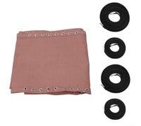Beach Chair Replacement Fabric Kit, With Elastic Cords, Waterproof Nylon Deck Chair Repair Cloth Cover, For Outdoor Lounger, 160 X 43 Cm With 4 Ropes(coffee)