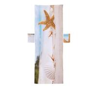 Beach Chair Towel - Starfish Print Chaise Lounge Cover | Soft Microfiber Sun Lounger Wrap For Outdoor Poolside Deck Chairs, Quick-Dry Cover For Travel, Patio And Holiday Use Accessories