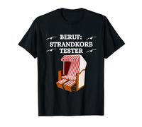 Beach Chair with German Text "Nordsea" Sylt Baltic Sea Beach Norderney T-Shirt