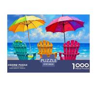 Beach Chairs Umbrella Durable Paper Fun Brain Challenge, Suitable for Adults Seeking Relaxing And Rewarding Hobbies 38x26cm/1000pcs