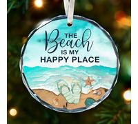 Beach Christmas Ornaments - Delightful Set of Beach Themed Ornaments for Tree, Coastal Christmas Tree Decorations, Perfect for Those Who Love The Ocean, Unique Beachy Gifts for Christmas