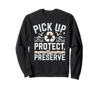 Beach Clean-Up Volunteer Ocean Conservation Eco-Friendly Sweatshirt