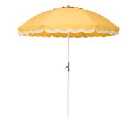 Beach Club scalloped parasol Yellow one size
