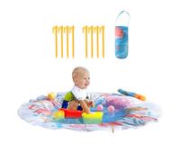 Beach Cockpit, Folding Pools and Beach Towel with Storage Bag - Portable Travel Mat 2 in 1 Water Toy with for Outdoor Family Garden Park Sand