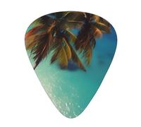 Beach coconut sunshine the 12-piece guitar picks include three picks: thin, medium and heavy. suitable for electric, acoustic and bass guitars of all strengths