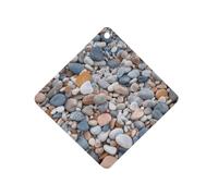 Beach Colored Pebbles Car Air Freshener Hanging, Long Lasting Scented Car Aromatherapy Tablets, Rhombus Fragrance Scented Cards for Vehicles, Bedroom, Wardrobe Gray-style
