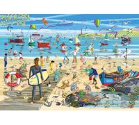Beach Combers 1000 Piece Jigsaw Puzzle; Emma Joustra art Collection; Eco-Friendly, Gift for Adults & Families