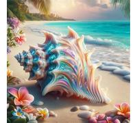 Beach Conch 90 Piece Jigsaw Puzzles for Adults and Kids, Impossible Puzzle, Jigsaws 90 pieces for adults Gifts, Difficult jigsaw puzzles for The Whole Family