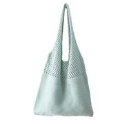 Beach Crochet Bag, Elastic Fashion Ladies Handbag, Soft Polyester Shoulder Purse for Beach Shopping, Casual Woven Carry Bag for Dating Travel School Work