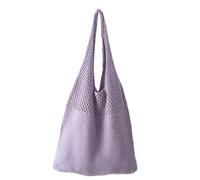 Beach Crochet Bag - Elastic Fashion Luxury Ladies Handbag | Soft Polyester Shoulder Bags, For Beach, Shopping, Dating, Travel, School or Work
