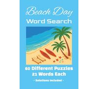 Beach Day Word Search Puzzle Game: Beach Day Word Search Puzzle Book: Word Search Puzzles for Cruise Ship; 6x9 inches; 120 pages | 60 Puzzles | Solutions Included