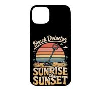 Beach Detector Sunrise to Sunset Metal Detecting Case for iPhone 15 Plus