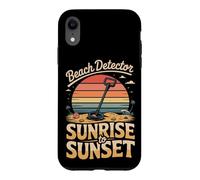 Beach Detector Sunrise to Sunset Metal Detecting Case for iPhone XR