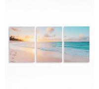 Beach Diamond Art Kits Adults Beginner 12x8Inch 3 Pack, Sea Diamond Painting, 5D DIY Full Drill Paint by Numbers, Wall Art Gems Paintings for Bedroom Office Room Decor Gifts for Women PZSH-2965