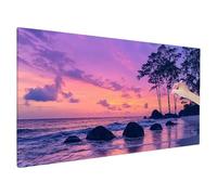 Beach Diamond Painting Kit for Beginners, Large Diamond Arts and Crafts for Adults 200x80cm, 5D DIY Crystal Art Sunset Pattern, Gem Art and Hobbies for Adults Women, Christmas Decorations, Gifts Q-92