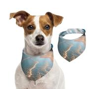 Beach Dog Bandanas,Summer Bandanas for Dogs Washable Adjustable Dog Triangle Scarf Bibs Cute Pet Bibs for Medium Large Dogs Puppy and Cats Large