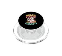 Beach Fabulous Funny Unicorn Summer PopSockets PopGrip for MagSafe