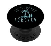 Beach Forever Funny Surfer PopSockets Adhesive PopGrip