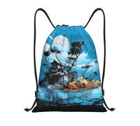 Beach Free Strokes String Bags Gym Bag Lightweight Unisex Drawstring Backpack For Travel Men Storage 36X42Cm