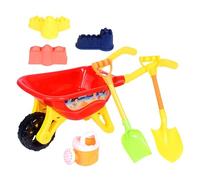Beach Games for Children | Interactive Sand Games with Cart and Palette - Large Kit of Sand Buildings for the Beach, for Parties, Family, Garden, Swimming Pool, Camping Activities