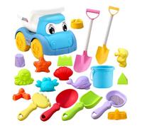 Beach Games - Shovel Bucket and Tools Kit - Create Sand Castles | Ideal for Camping, Outdoor Holidays, Sensory Play, Birthday Parties, Meetings