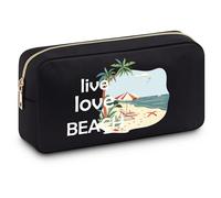 Beach Gifts for Women Friends Cosmetic Bag Beach Lover Gifts Beach Themed Gifts for Women Besties Sister Funny Vacation Gift Makeup Bag Birthday Christmas Graduation Gift Travel Gift