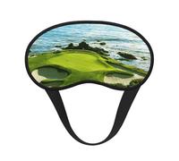 Beach Golf Course Print Adjustable Eye Cover for Sleeping, Comfortable, Pressure-Free and Breathable Sleeping Masks