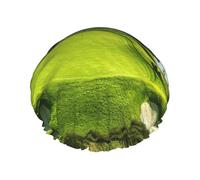 Beach Golf Course Print Shower Essentials Bonnet For Women, Large Washable Elastic Band Bath Hair Wrap Shower Cap