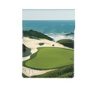 Beach Golf Course Printed Laptop Sleeve Bag 13-Inch - Leather Laptop Sleeve Case Shockproof Protective Computer Cover Bag