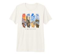 Beach Hand Sculpture Lighthouses Vacation Uruguay Premium T-Shirt