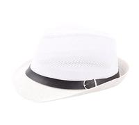 Beach Hat Sun Unisex Cap Sunhat Baseball Caps Trucker Hat (White, One Size)