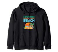 Beach Holiday Summer Vacation Somewhere On A Beach Zip Hoodie