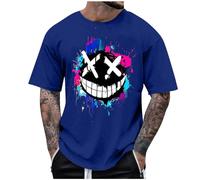 Beach Holiday Vest Male Casual Loose Top Running Tops Lightweight Quick Drying Blouse T Shirt Summer Henley Short Sleeve Regular Fit Round Neck Casual Tops Classic Color Block Tee Shirts