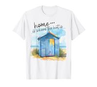 Beach hut sweet home quote summer vacation by the seaside T-Shirt