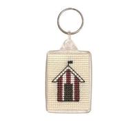 Beach Huts Keyring