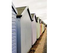 Beach Huts: Seaside Promenade Journal For Lovers of The British Coast, 120 Pages 6 x 9 inches Beach Day Travel Lined Notebook