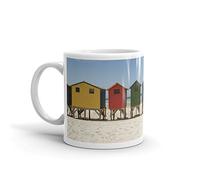 Beach Huts Seaside Sea Waves Holiday 10oz Coffee Tea Mug #8091